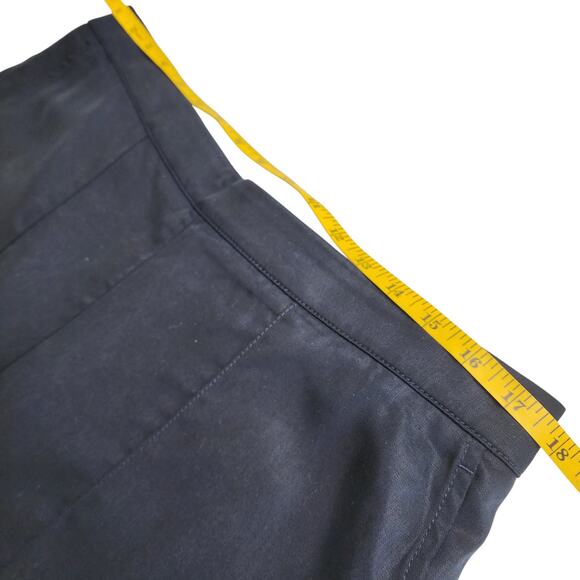 Banana Republic Factory Womens Pull On Taper Pants Size 14 Navy Blue Lightweight - Picture 9 of 12